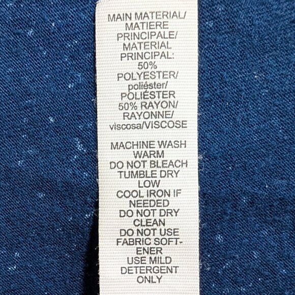 Adidas Flecks Deep V Neck Tee in Blue - Picture 9 of 16